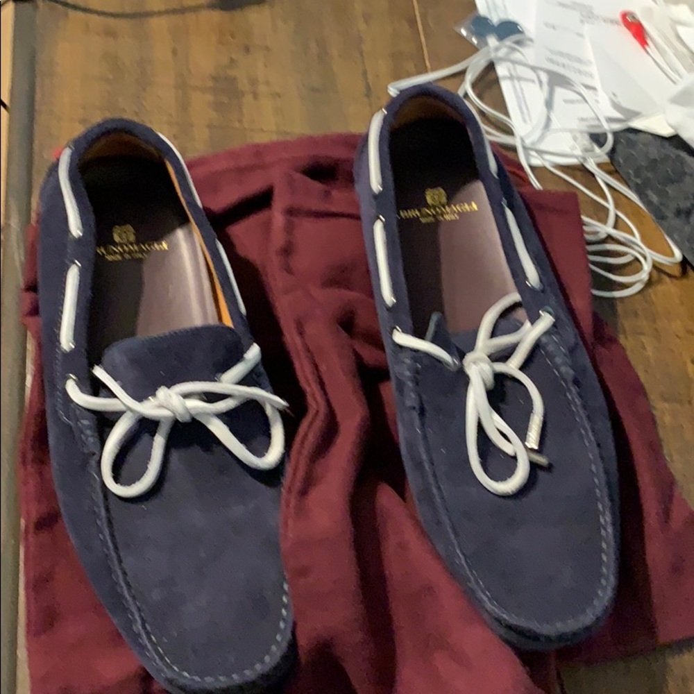 Bruno Magli Morrota suede drivers.